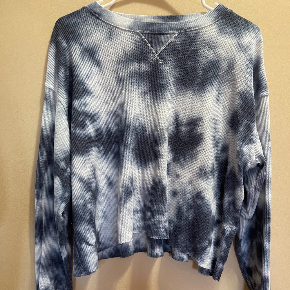 Waffled Tie Dye Top